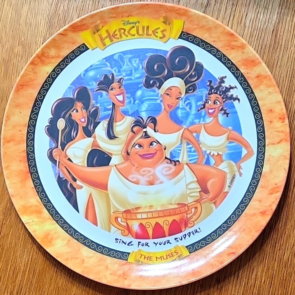 Set of 6 1997 Hercules Melamine plates from McDonald's
